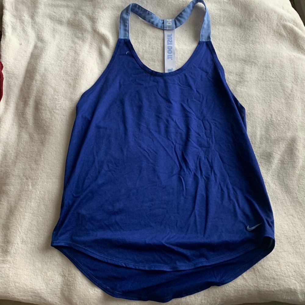 Blue Nike Dri-Fit Tank Top